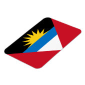 Patriotische Flagge Antigua und Barbuda Magnet (Linke Seite)