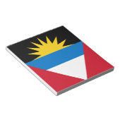 Patriotische Flagge Antigua und Barbuda Notizblock (angewinkelt)