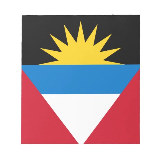 Patriotische Flagge Antigua und Barbuda Notizblock (Vorderseite)