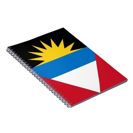 Patriotische Flagge Antigua und Barbuda Notizblock (Rechte Seite)