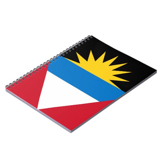 Patriotische Flagge Antigua und Barbuda Notizblock (Linke Seite)