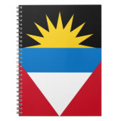 Patriotische Flagge Antigua und Barbuda Notizblock (Vorderseite)