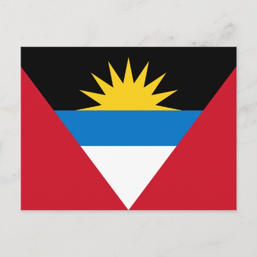 Patriotische Flagge Antigua und Barbuda Postkarte (Vorderseite)