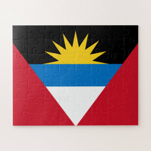 Patriotische Flagge Antigua und Barbuda Puzzle