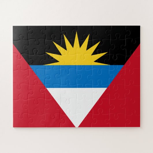 Patriotische Flagge Antigua und Barbuda Puzzle (Horizontal)