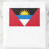 Patriotische Flagge Antigua und Barbuda Rechteckiger Aufkleber (Tasche)