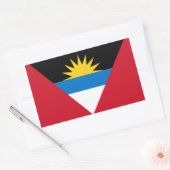 Patriotische Flagge Antigua und Barbuda Rechteckiger Aufkleber (Umschlag)