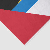 Patriotische Flagge Antigua und Barbuda Seidenpapier (Ausschnitt)