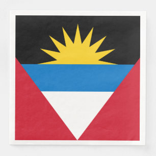 Patriotische Flagge Antigua und Barbuda Serviette
