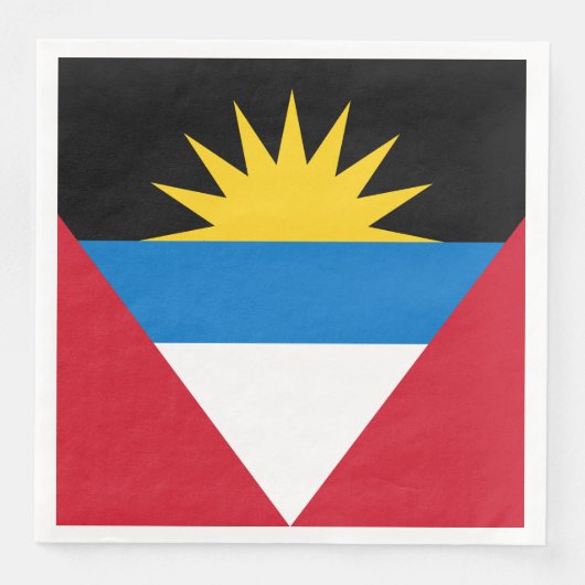 Patriotische Flagge Antigua und Barbuda Serviette (Vorderseite)