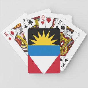 Patriotische Flagge Antigua und Barbuda Spielkarten