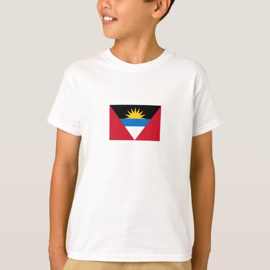 Patriotische Flagge Antigua und Barbuda T-Shirt (Vorderseite)