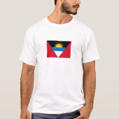 Patriotische Flagge Antigua und Barbuda T-Shirt (Vorderseite)