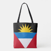 Patriotische Flagge Antigua und Barbuda Tasche (Rückseite)