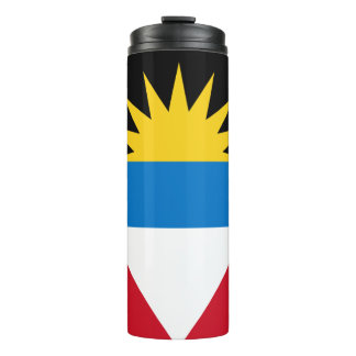 Patriotische Flagge Antigua und Barbuda Thermosbecher