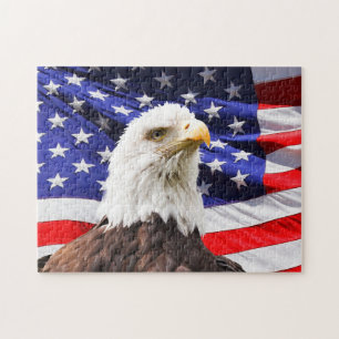 PATRIOTISCHE FLAGGE AUS EDELJIGSAW PUZZZLE PUZZLE