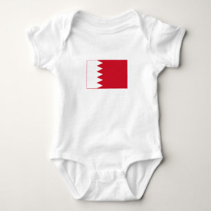 Patriotische Flagge Bahrain Baby Bodysuit Baby Strampler