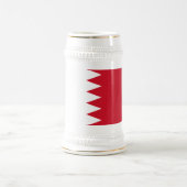 Patriotische Flagge Bahrain Beer Stein Bierglas (Mittel)