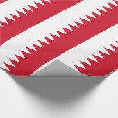 Patriotische Flagge Bahrains Geschenkpapier (Ecke)