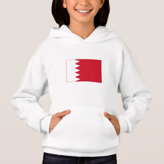 Patriotische Flagge Bahrains Hoodie (Vorderseite)