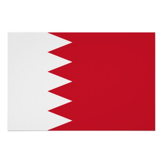 Patriotische Flagge Bahrains Poster (Vorderseite)