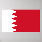 Patriotische Flagge Bahrains Poster (Vorne)