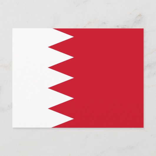 Patriotische Flagge Bahrains Postkarte (Vorderseite)