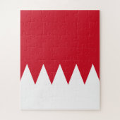 Patriotische Flagge Bahrains Puzzle (Vertikal)