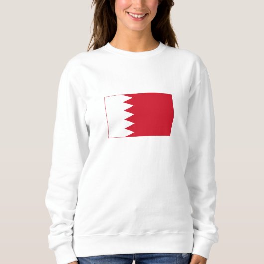 Patriotische Flagge Bahrains Sweatshirt (Vorderseite)