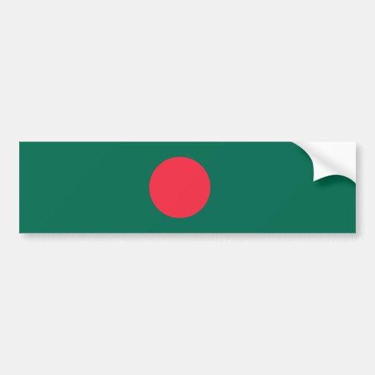 Patriotische Flagge Bangladeschs Autoaufkleber (Vorne)