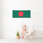 Patriotische Flagge Bangladeschs Banner (Insitu)