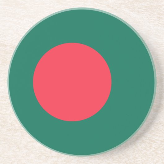 Patriotische Flagge Bangladeschs Getränkeuntersetzer (Vorne)