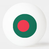 Patriotische Flagge Bangladeschs Ping-Pong-Ball Tischtennisball (Rückseite)