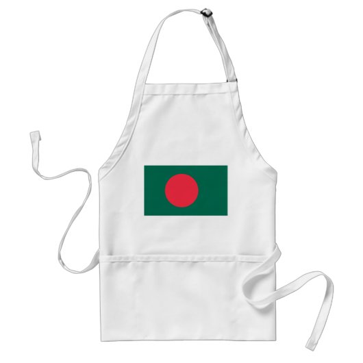 Patriotische Flagge Bangladeschs Schürze (Vorne)