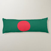 Patriotische Flagge Bangladeschs Seitenschläferkissen (Rückseite)