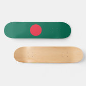 Patriotische Flagge Bangladeschs Skateboard (Horizontal)