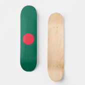 Patriotische Flagge Bangladeschs Skateboard (Vorderseite)