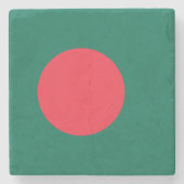 Patriotische Flagge Bangladeschs Steinuntersetzer (Vorderseite)