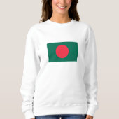 Patriotische Flagge Bangladeschs Sweatshirt (Vorderseite)