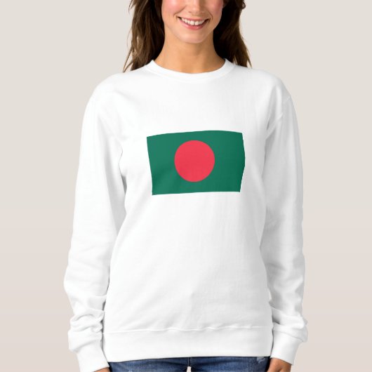 Patriotische Flagge Bangladeschs Sweatshirt (Vorderseite)