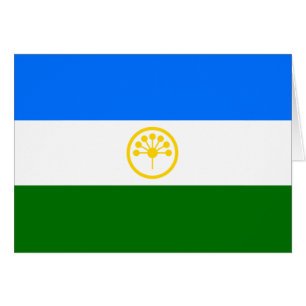 Patriotische Flagge Baschkortostans