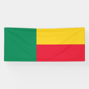 Patriotische Flagge Benins Banner