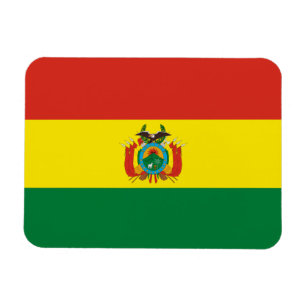 Patriotische Flagge Boliviens Magnet