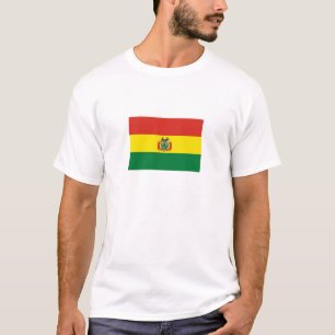 Patriotische Flagge Boliviens T-Shirt