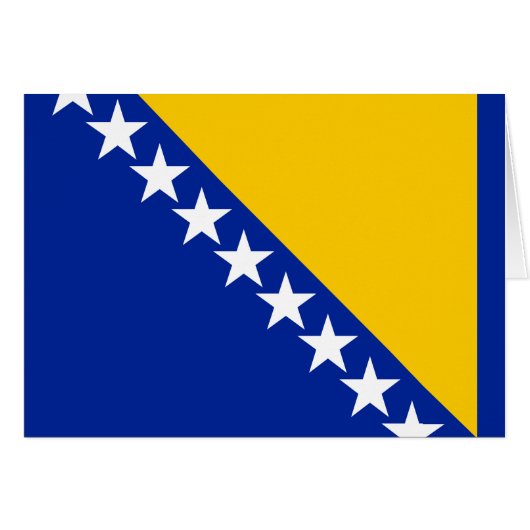 Patriotische Flagge Bosnien-Herzegowina (Vorderseite (Horizontal))