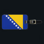 Patriotische Flagge Bosnien-Herzegowina Gepäckanhänger<br><div class="desc">Die Nationalflagge von Bosnien und Herzegowina.</div>
