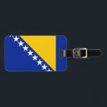 Patriotische Flagge Bosnien-Herzegowina Gepäckanhänger<br><div class="desc">Die Nationalflagge von Bosnien und Herzegowina.</div>