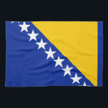 Patriotische Flagge Bosnien-Herzegowina Geschirrtuch<br><div class="desc">Die Nationalflagge von Bosnien und Herzegowina.</div>