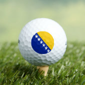 Patriotische Flagge Bosnien-Herzegowina Golfball (Insitu T-Shirt)