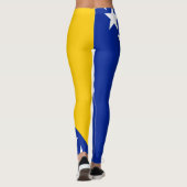 Patriotische Flagge Bosnien-Herzegowina Leggings (Rückseite)